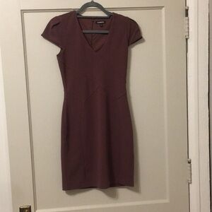 Purple express body con dress